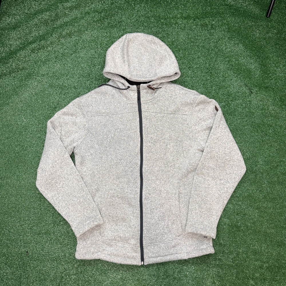 Rugged Elements Men's Sherpa Lined Full Zip Mountain Fleece Hoodie Jacket Medium